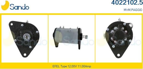 Sando 4022102.5 - Alternator, başlanğıc furqanavto.az