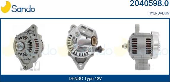 Sando 2040598.0 - Alternator furqanavto.az