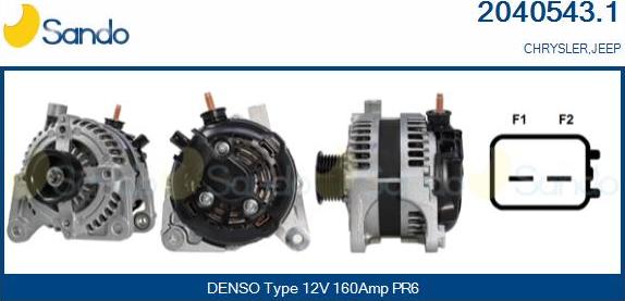 Sando 2040543.1 - Alternator furqanavto.az