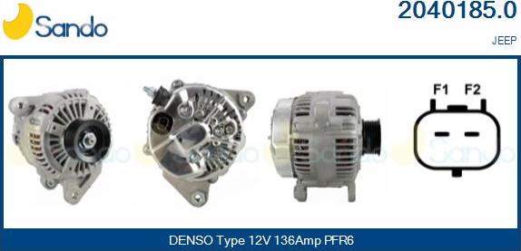 Sando 2040185.0 - Alternator furqanavto.az