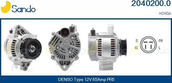 Sando 2040200.0 - Alternator furqanavto.az