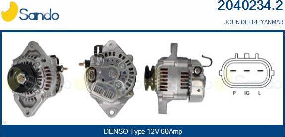 Sando 2040234.2 - Alternator furqanavto.az