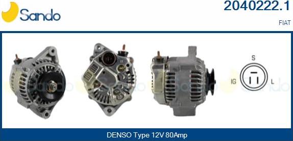 Sando 2040222.1 - Alternator furqanavto.az