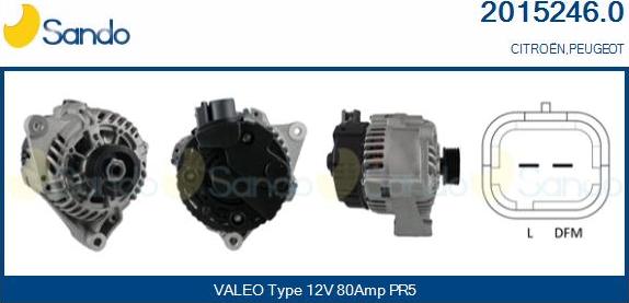 Sando 2015246.0 - Alternator furqanavto.az