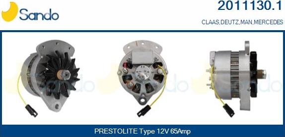 Sando 2011130.1 - Alternator furqanavto.az