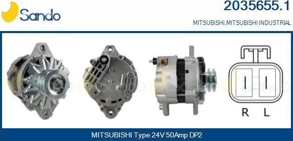 Sando 2035655.1 - Alternator furqanavto.az