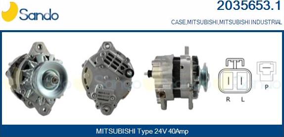 Sando 2035653.1 - Alternator furqanavto.az