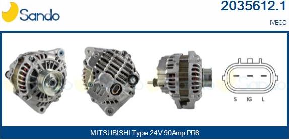 Sando 2035612.1 - Alternator furqanavto.az