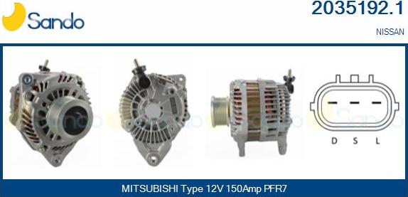 Sando 2035192.1 - Alternator furqanavto.az