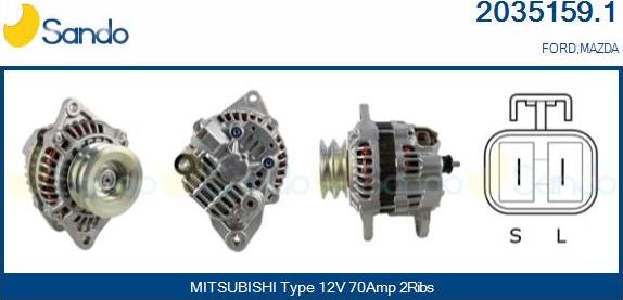 Sando 2035159.1 - Alternator furqanavto.az