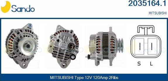 Sando 2035164.1 - Alternator furqanavto.az