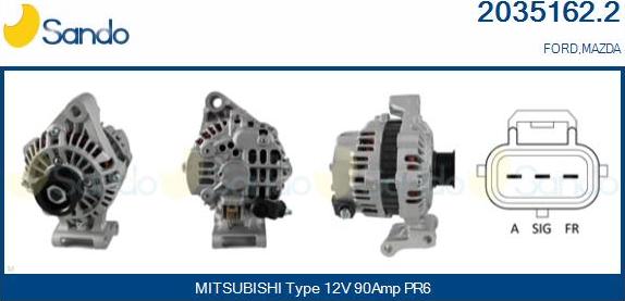 Sando 2035162.2 - Alternator furqanavto.az