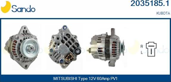 Sando 2035185.1 - Alternator furqanavto.az