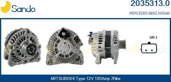 Sando 2035313.0 - Alternator furqanavto.az