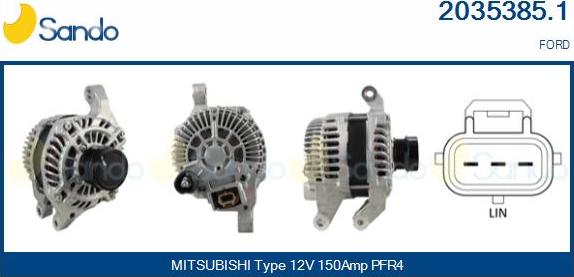 Sando 2035385.1 - Alternator furqanavto.az