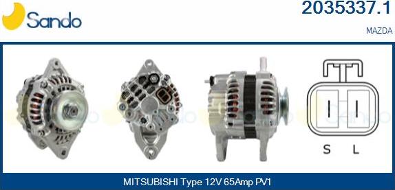 Sando 2035337.1 - Alternator furqanavto.az