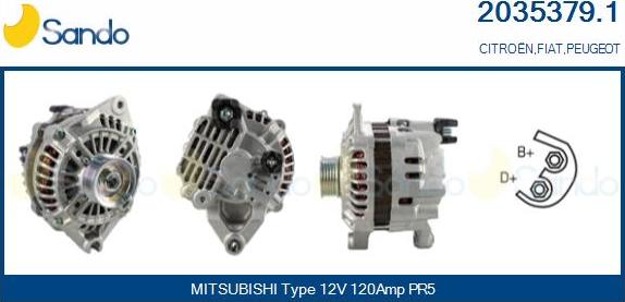 Sando 2035379.1 - Alternator furqanavto.az