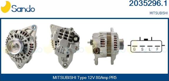 Sando 2035296.1 - Alternator furqanavto.az