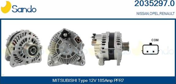 Sando 2035297.0 - Alternator furqanavto.az