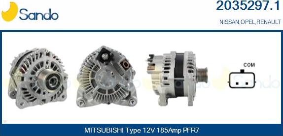 Sando 2035297.1 - Alternator furqanavto.az