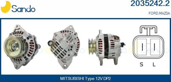 Sando 2035242.2 - Alternator furqanavto.az