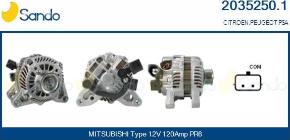 Sando 2035250.1 - Alternator furqanavto.az