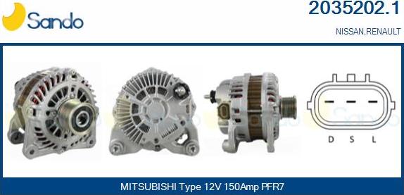 Sando 2035202.1 - Alternator furqanavto.az