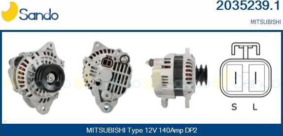 Sando 2035239.1 - Alternator furqanavto.az