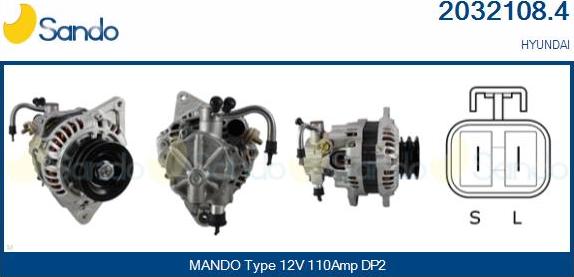 Sando 2032108.4 - Alternator furqanavto.az