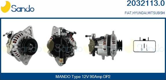 Sando 2032113.0 - Alternator furqanavto.az