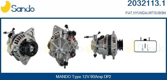 Sando 2032113.1 - Alternator furqanavto.az