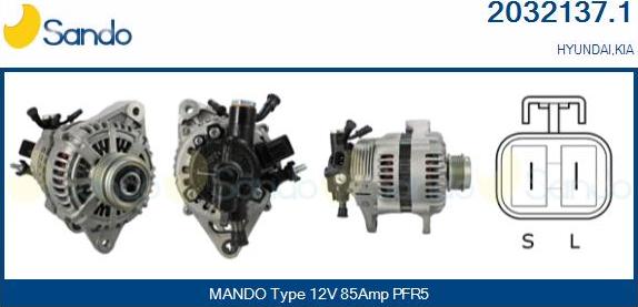 Sando 2032137.1 - Alternator furqanavto.az