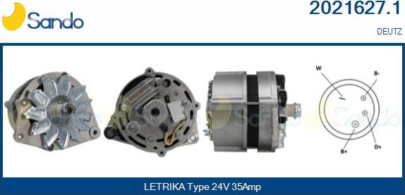 Sando 2021627.1 - Alternator furqanavto.az