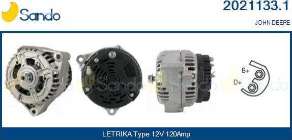 Sando 2021133.1 - Alternator furqanavto.az