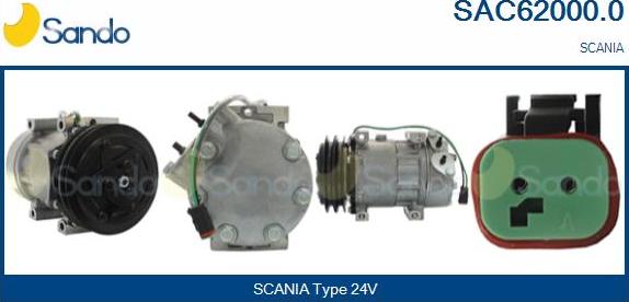 Sando SAC62000.0 - Kompressor, kondisioner furqanavto.az