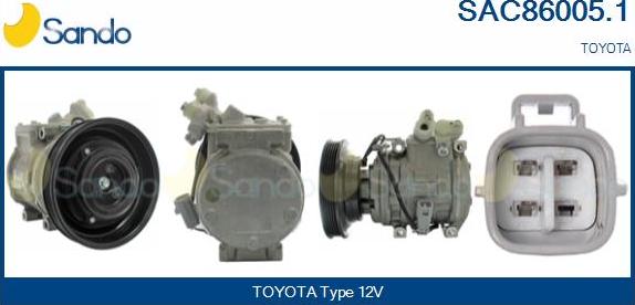 Sando SAC86005.1 - Kompressor, kondisioner furqanavto.az