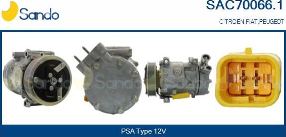 Sando SAC70066.1 - Kompressor, kondisioner furqanavto.az