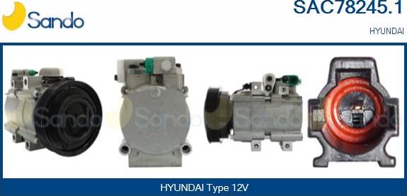 Sando SAC78245.1 - Kompressor, kondisioner furqanavto.az