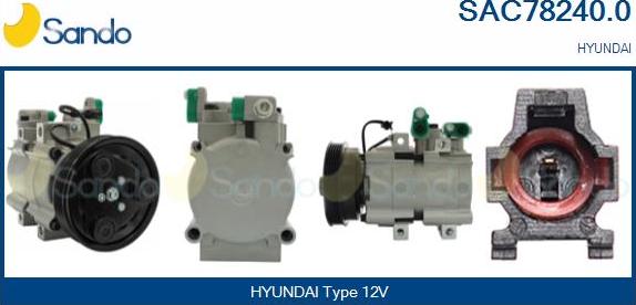 Sando SAC78240.0 - Kompressor, kondisioner furqanavto.az