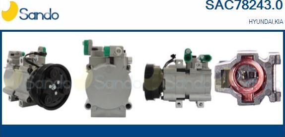 Sando SAC78243.0 - Kompressor, kondisioner furqanavto.az