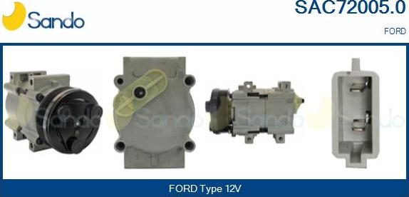 Sando SAC72005.0 - Kompressor, kondisioner furqanavto.az