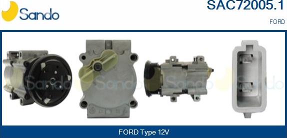 Sando SAC72005.1 - Kompressor, kondisioner furqanavto.az