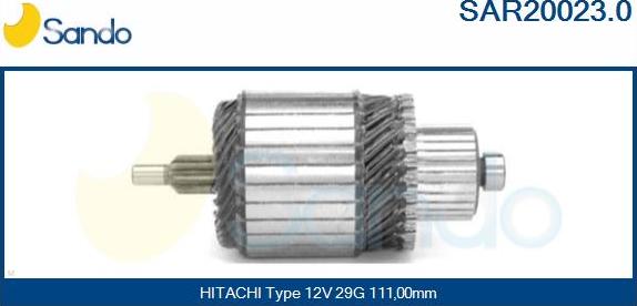 Sando SAR20023.0 - Armatur, başlanğıc furqanavto.az