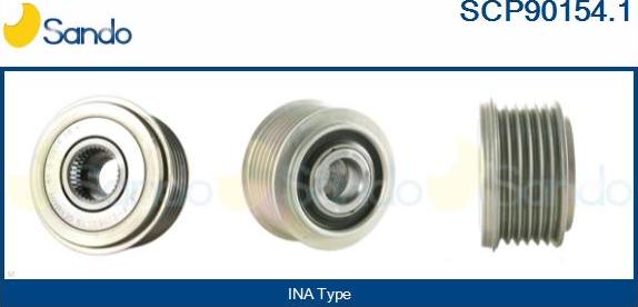 Sando SCP90154.1 - Kasnak, alternator, sərbəst dönərli mufta furqanavto.az