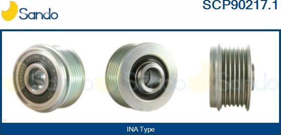 Sando SCP90217.1 - Kasnak, alternator, sərbəst dönərli mufta furqanavto.az