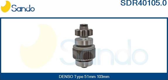 Sando SDR40105.0 - Pinion, başlanğıc furqanavto.az