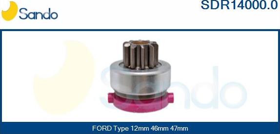 Sando SDR14000.0 - Pinion, başlanğıc furqanavto.az