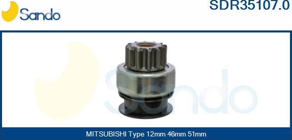 Sando SDR35107.0 - Pinion, başlanğıc furqanavto.az