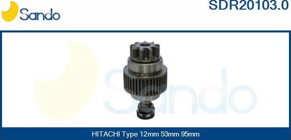 Sando SDR20103.0 - Pinion, başlanğıc furqanavto.az