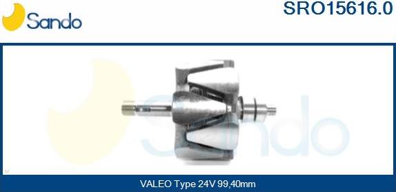 Sando SRO15616.0 - Rotor, alternator furqanavto.az